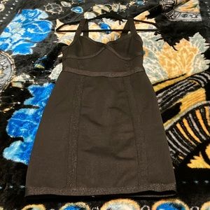Haute Monde Black bodycon shiny dress size S